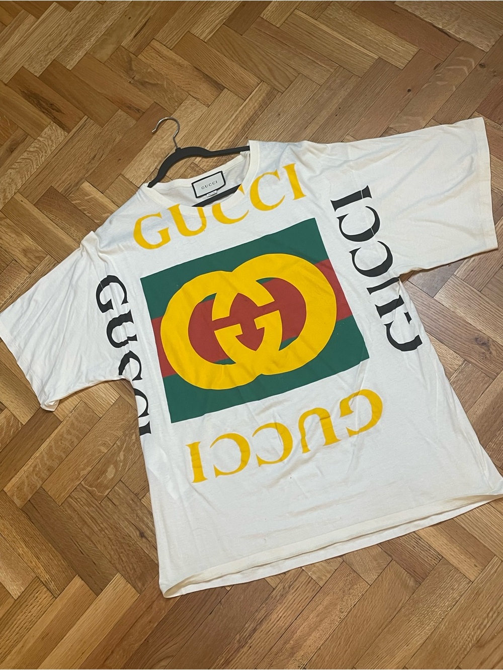NWT~GUCCI~Jersey Cotton Sunkissed Cover-Up/Oversize T-Shirt, Multicolor